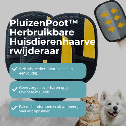 PluizenPoot™ Herbruikbare Huisdierenhaarverwijderaar