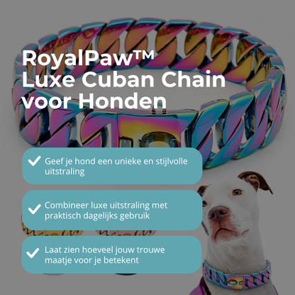RoyalPaw™ Luxe Cuban Chain voor Honden