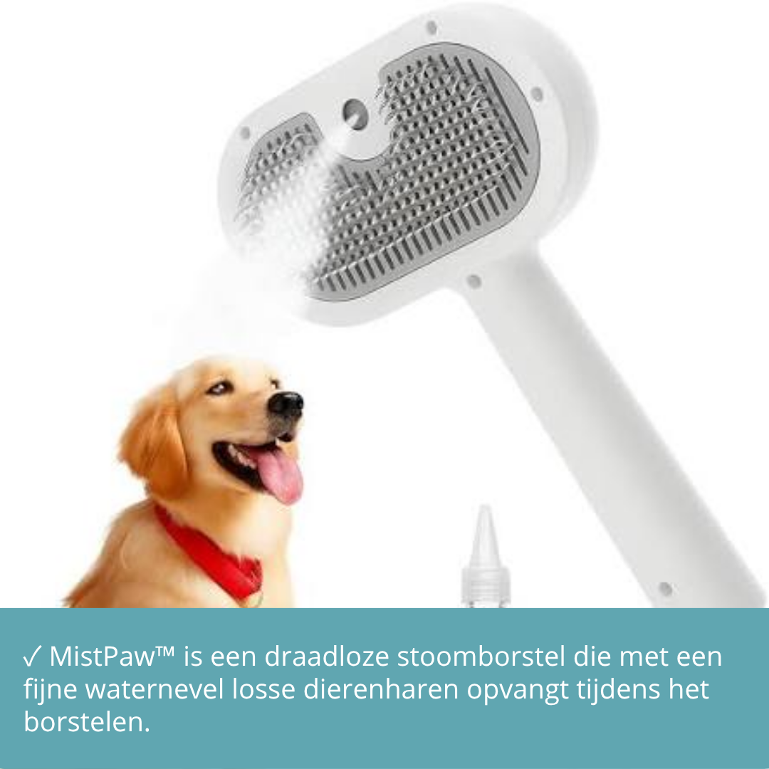 MistPaw™ Zachte Stoomborstel voor Huisdieren
