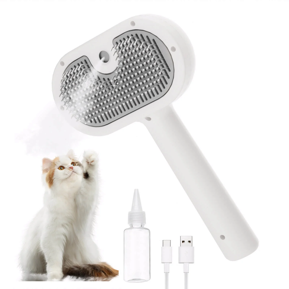 MistPaw™ Zachte Stoomborstel voor Huisdieren